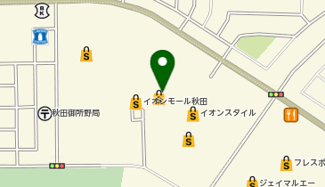 Francfrancイオンモール秋田店の地図画像