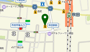 宮脇書店秋田本店の地図画像