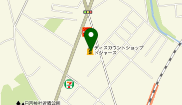ディスカウントショップドジャース新屋店の地図画像