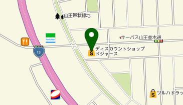 ディスカウントショップドジャース食品館の地図画像