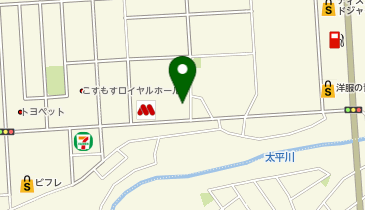 auショップ秋田東の地図画像
