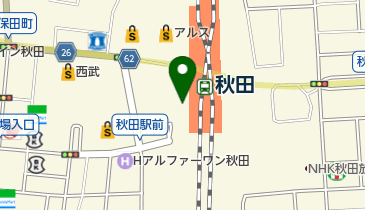 ニューデイズ秋田ぽぽろーど店の地図画像
