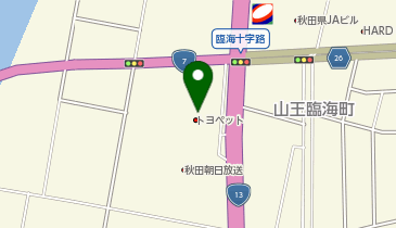 トヨタカローラ秋田法人営業部の地図画像