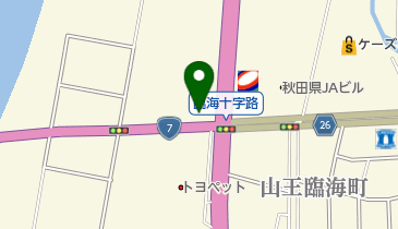 レクサス秋田の地図画像
