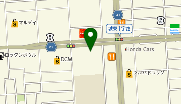 ホンダドリーム秋田の地図画像