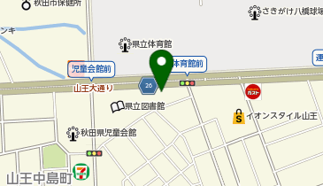 レッドバロン秋田の地図画像