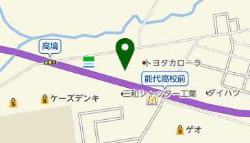 秋田トヨペット能代店の地図画像