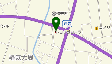 トヨタカローラ秋田横手市店の地図画像