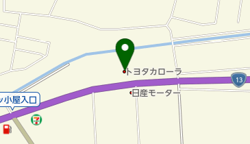 トヨタカローラ秋田秋田南店の地図画像