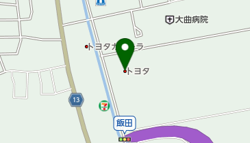 秋田トヨタ自動車大曲店の地図画像