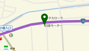 羽後日産モーターカーメイクアップセンターの地図画像