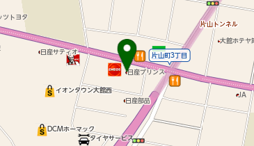 日産プリンス秋田大館支店の地図画像