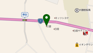 秋田三菱自動車販売大館店の地図画像