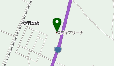 秋田スズキスズキアリーナ湯沢の地図画像