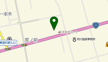 秋田スズキスズキアリーナ能代の地図画像