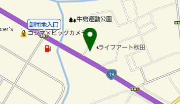 カーライフAkita(有)佐藤自動車の地図画像
