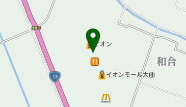 ペッパーランチイオンモール大曲店の地図画像