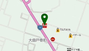 すき家13号大仙大曲店の地図画像