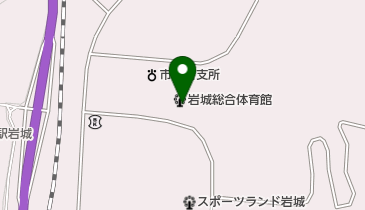 岩城総合体育館の地図画像