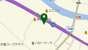 秋田市立茨島体育館の地図画像