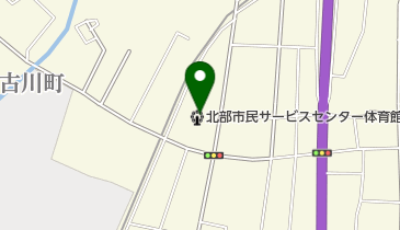 秋田市北部市民サービスセンター体育館の地図画像