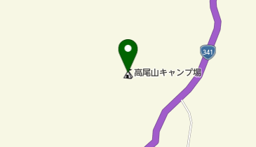 高尾山キャンプ場の地図画像