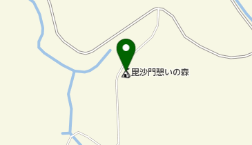 能代市毘沙門憩いの森の地図画像