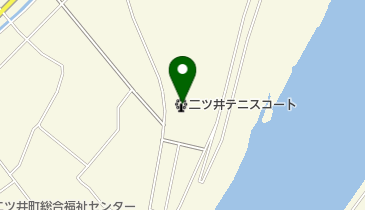 二ツ井テニスコートの地図画像
