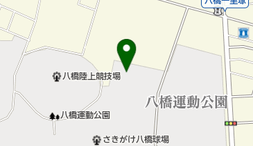 秋田市八橋運動公園砂入り人工芝コートの地図画像