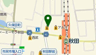 秋田OPAアミューズパークの地図画像