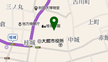 大館市民プールの地図画像