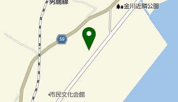 男鹿市民プールの地図画像