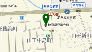 秋田県立こども博物館の地図画像