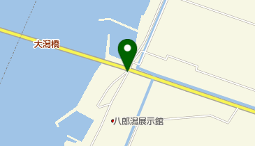 八郎湖畔サイクリングロードの地図画像