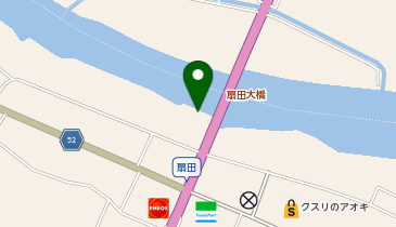 米代川扇田大橋付近の地図画像