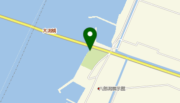 東部承水路大潟橋付近の地図画像