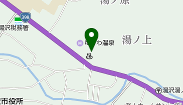 湯の原温泉の地図画像