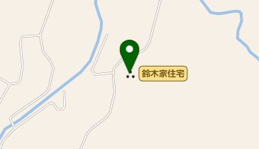 国指定重要文化財鈴木家住宅の地図画像