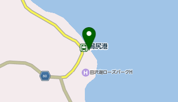 田沢湖の地図画像