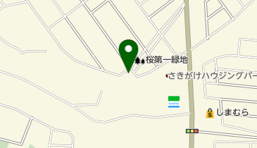 桜第二緑地の地図画像