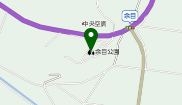 余目公園の地図画像