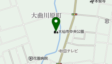 大仙市中央公園の地図画像
