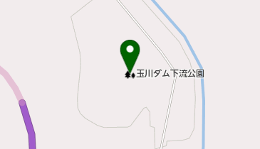 玉川ダム下流公園の地図画像