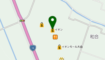 イオン大曲店の地図画像