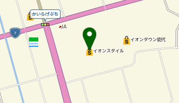 イオンスタイル能代東の地図画像
