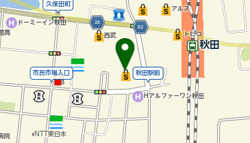 秋田ロフトの地図画像