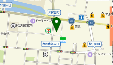 ライザップ秋田店の地図画像