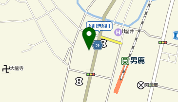 男鹿自転舎の地図画像