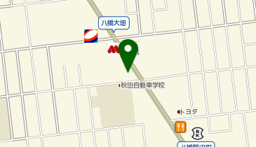 ゆず庵秋田新国道店の地図画像