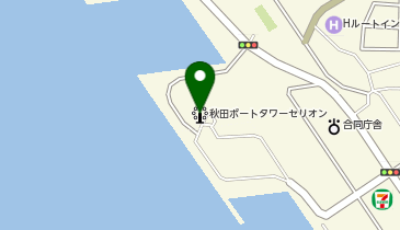みなとオアシスあきた港の地図画像